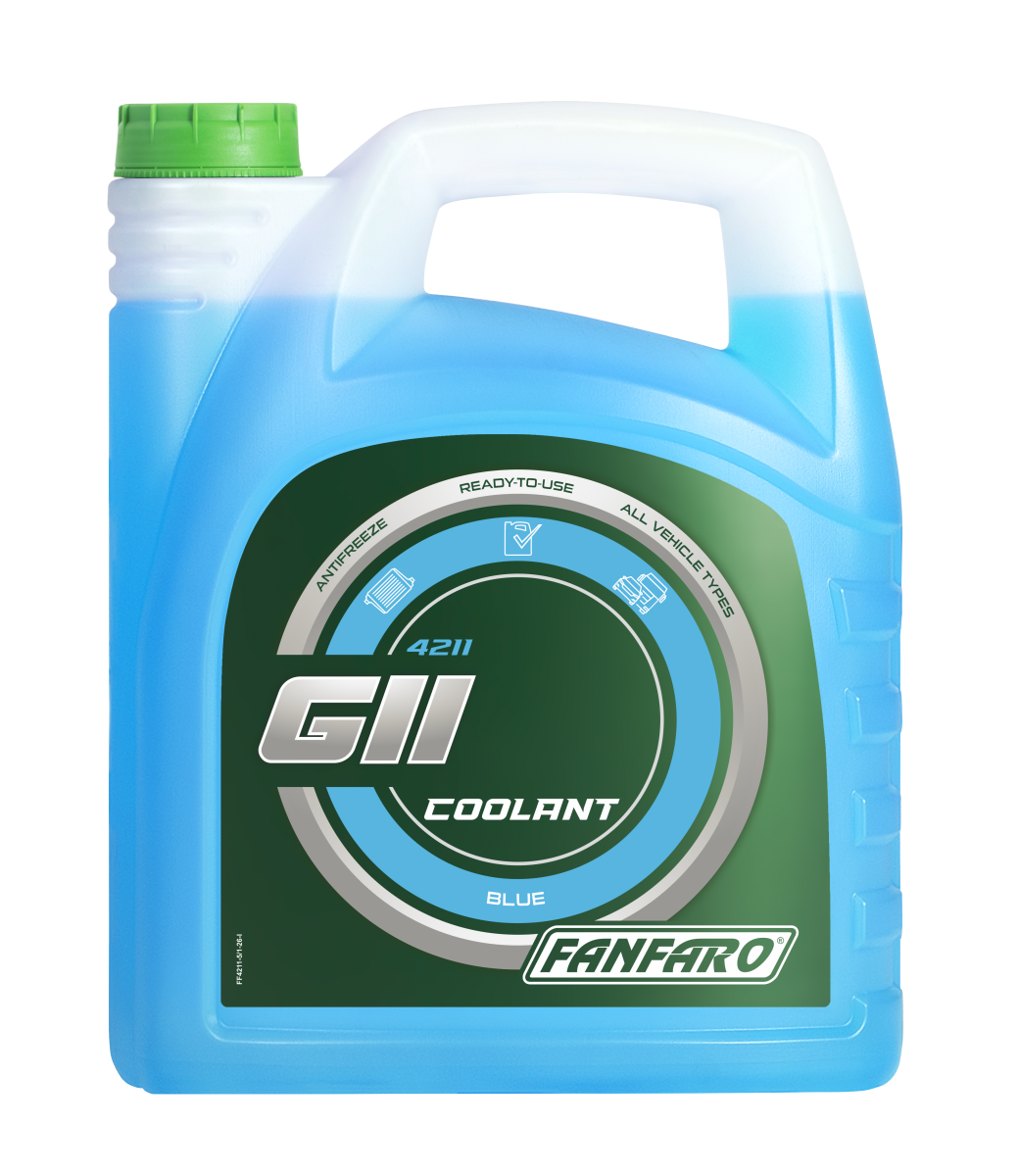 FANFARO 4211 G11 - Ready-to-Use  Antifreeze Coolant  | Imported from Germany