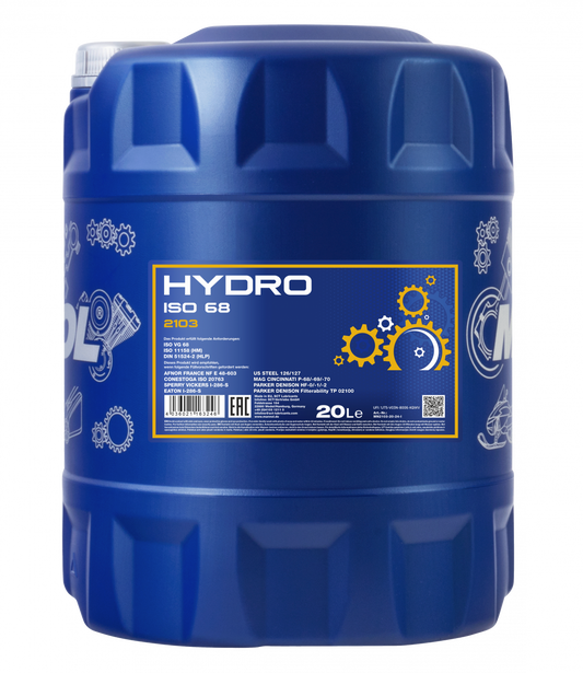 MANNOL  2103 Hydro ISO 68  | High-Load Industrial & Mobile Hydraulic Fluid