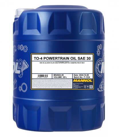 MANNOL 2602 TO-4 Powertrain Oil SAE 30