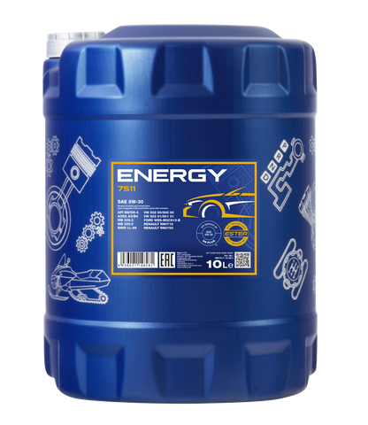 MANNOL 7511 Energy 5W-30 Engine Oil – Suitable for European Cars | Imported from Germany