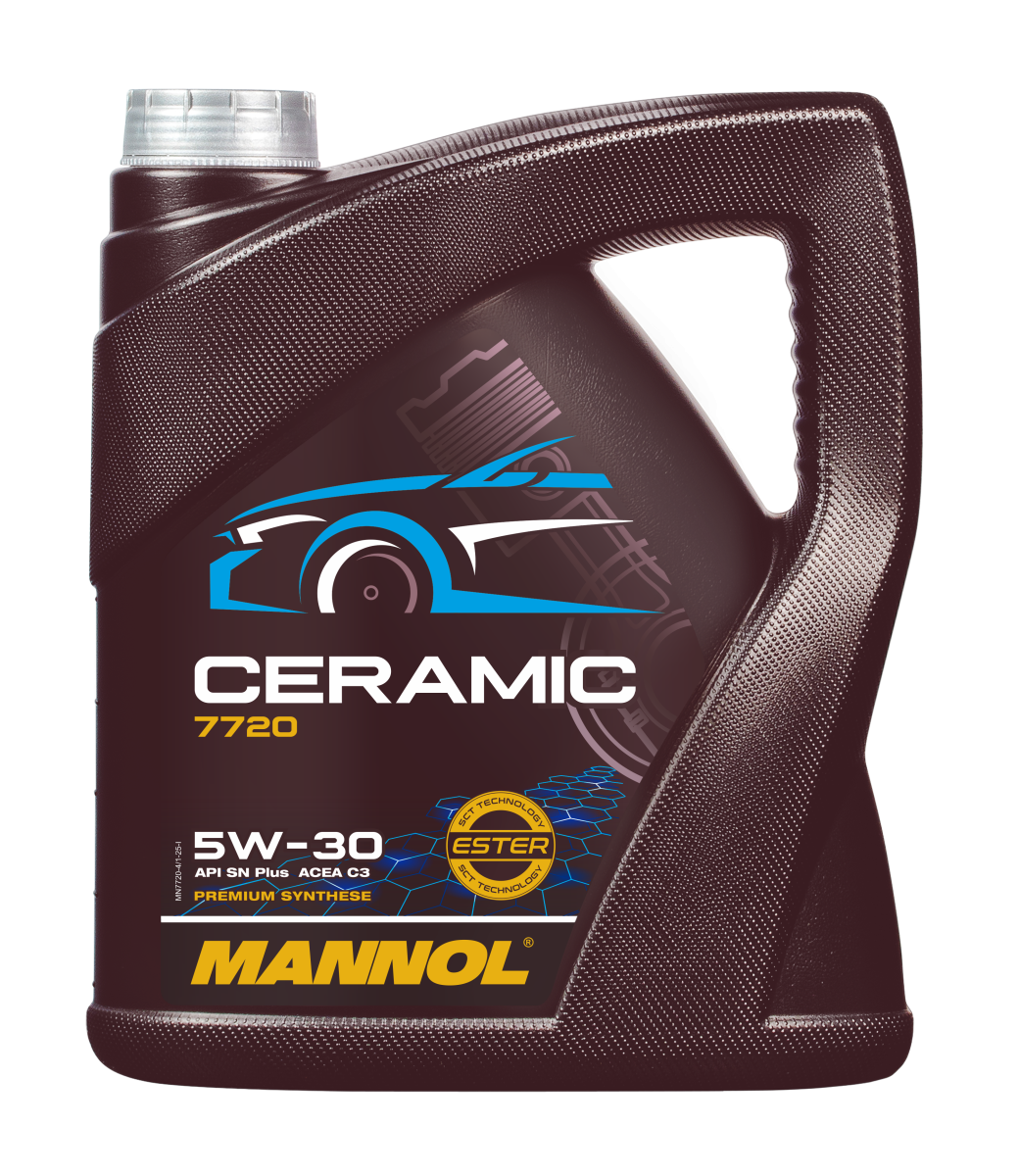 MANNOL 7720 Fully Synthetic Oil  Ceramic 5W-30 for Car Engine Oil | Imported from Germany