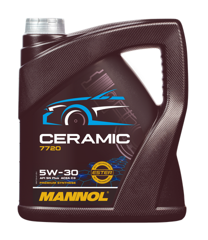 MANNOL 7720 Fully Synthetic Oil  Ceramic 5W-30 for Car Engine Oil | Imported from Germany