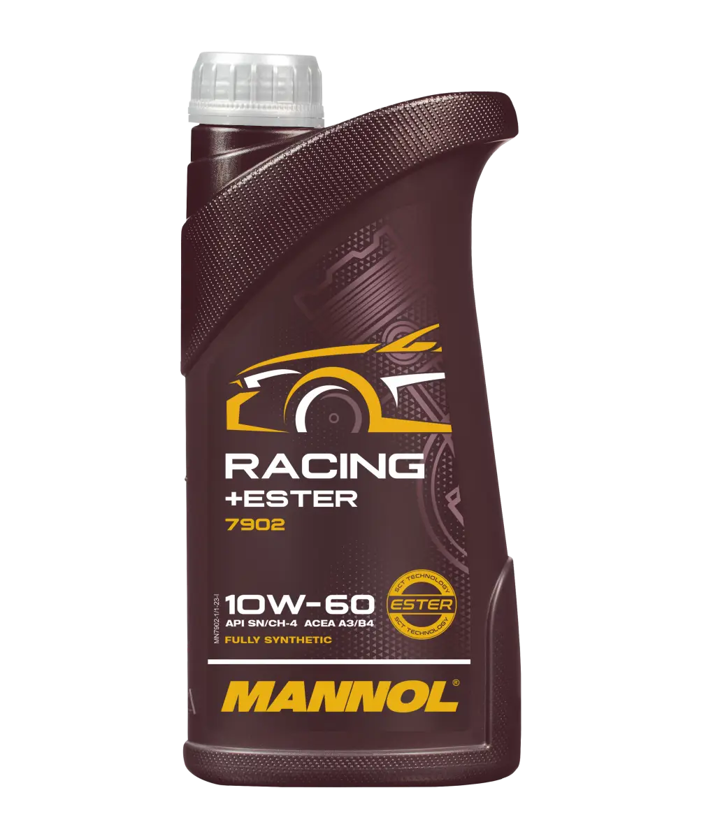 MANNOL 7902 (4L) Racing + Ester SAE 10W-60 API SN/CH-4 ACEA A3/B4 BI SYNTHETIC ENGINE FOR PETROL AND DIESEL ENGINES OF CARS IMPORTED FROM GERMANY (4L)