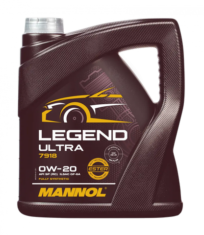 Mannol 7918 Legend Ultra 0W-20 Engine Oil - Bi-Synthetic API SP Energy Saving Formula | Imported from Germany